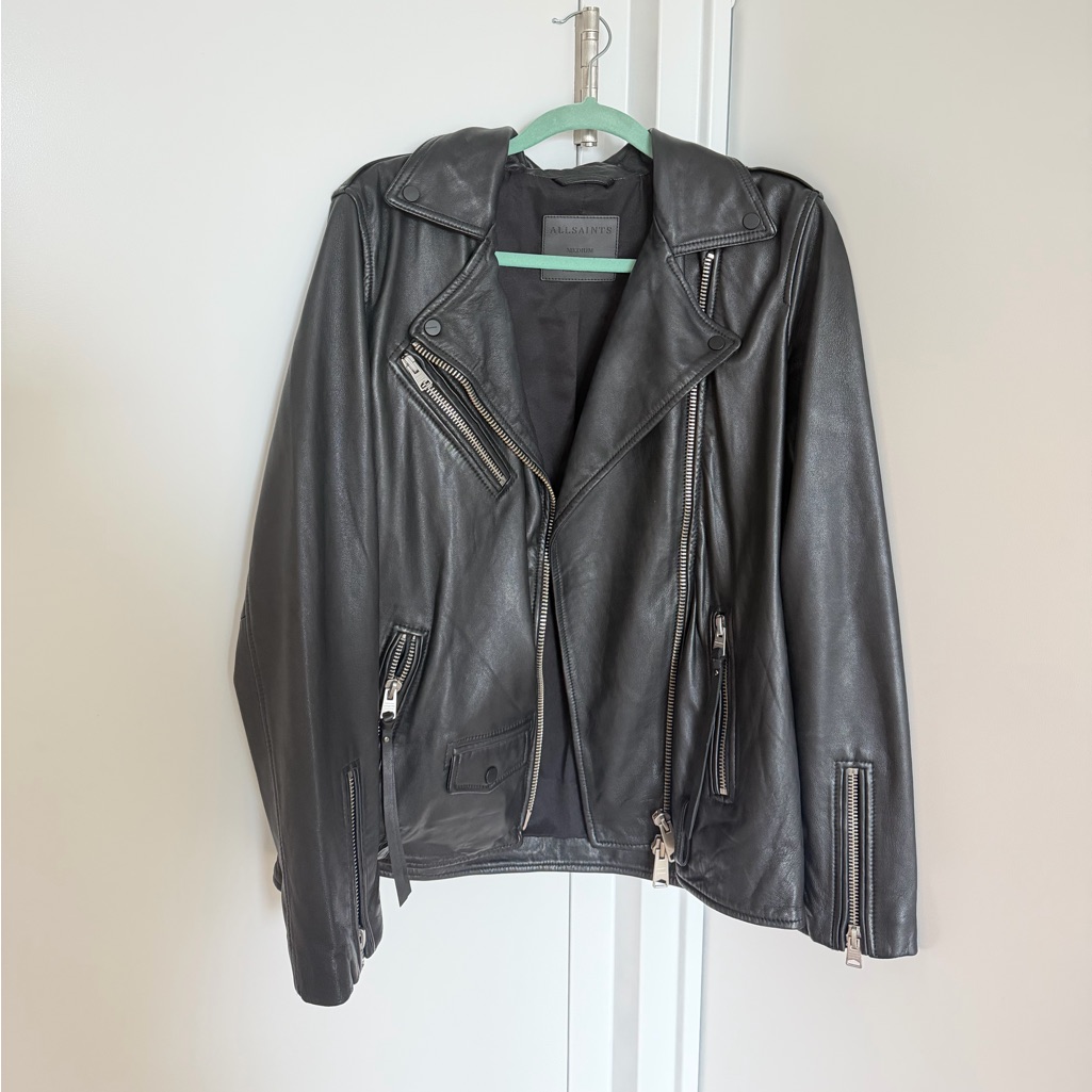 Allsaints Billie Oversized Leather Jacket
